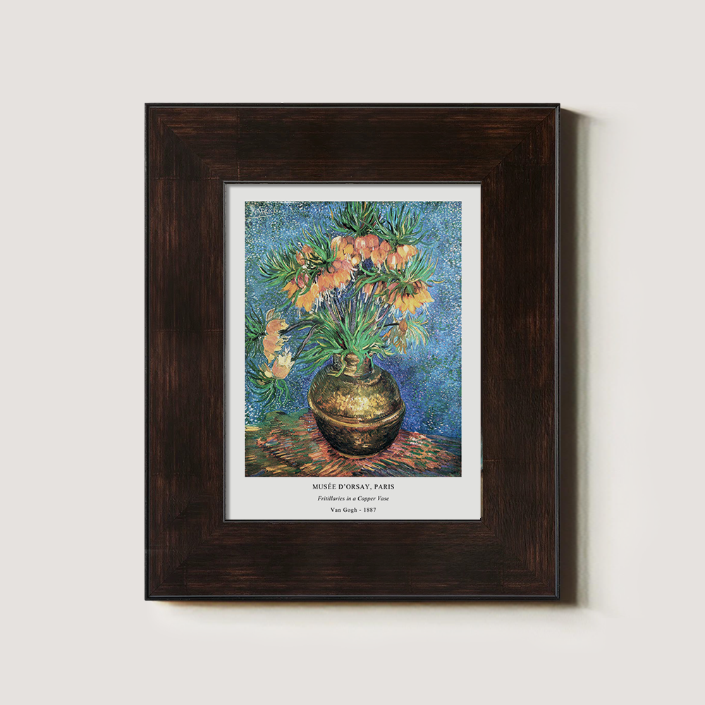 Fritillary Cascade in Copper Post-Impressionist Reverie