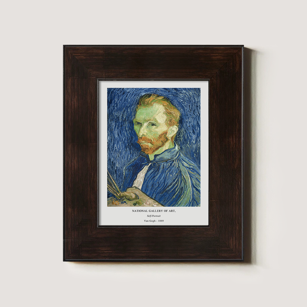 Bandaged Gaze Self-Portrait Post-Impressionist Reverie