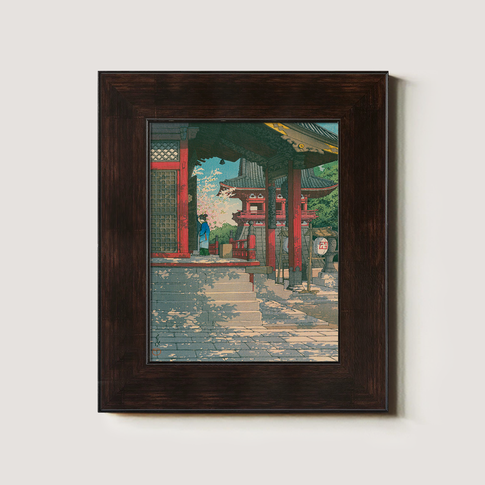 Temple Steps in Spring Bloom