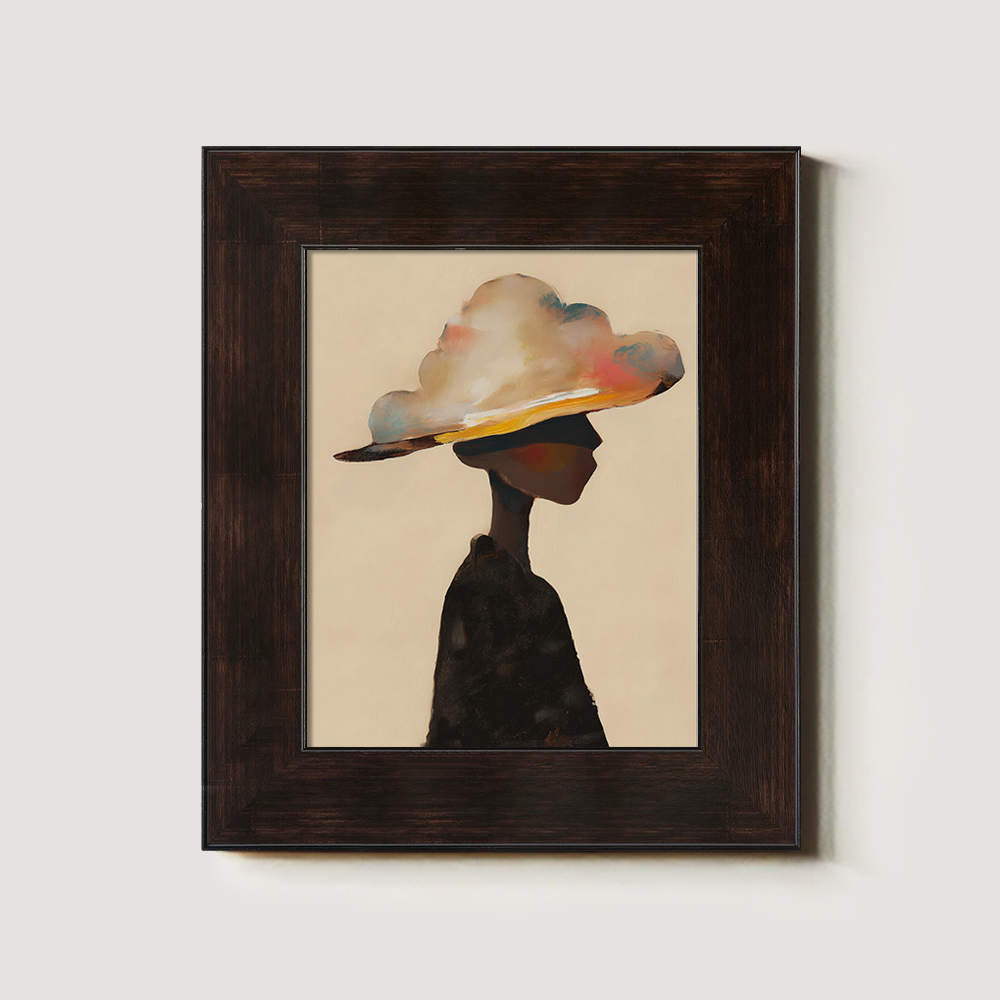 Figure in Cloud Hat, Abstract Profile