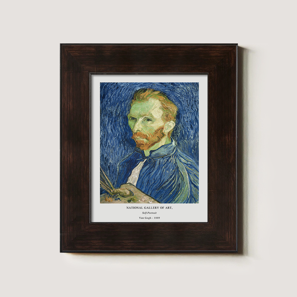 Bandaged Gaze Self-Portrait Post-Impressionist Reverie