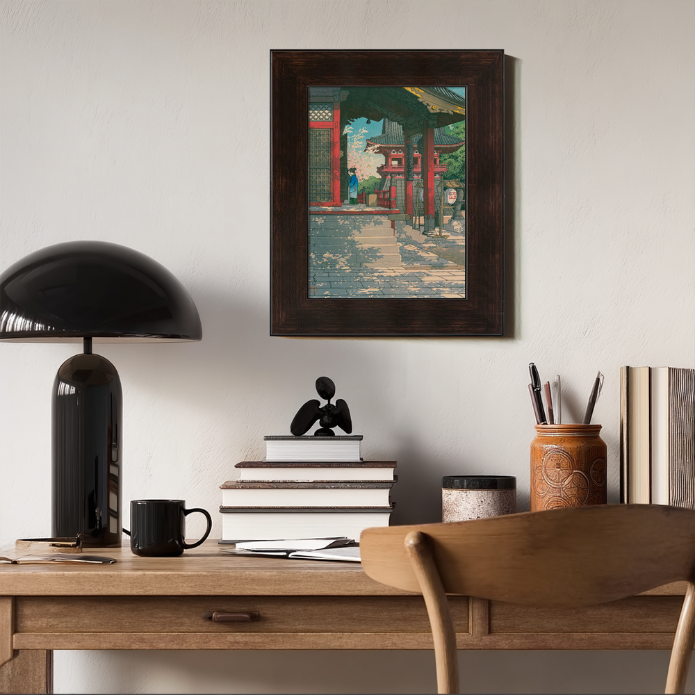 Temple Steps in Spring Bloom