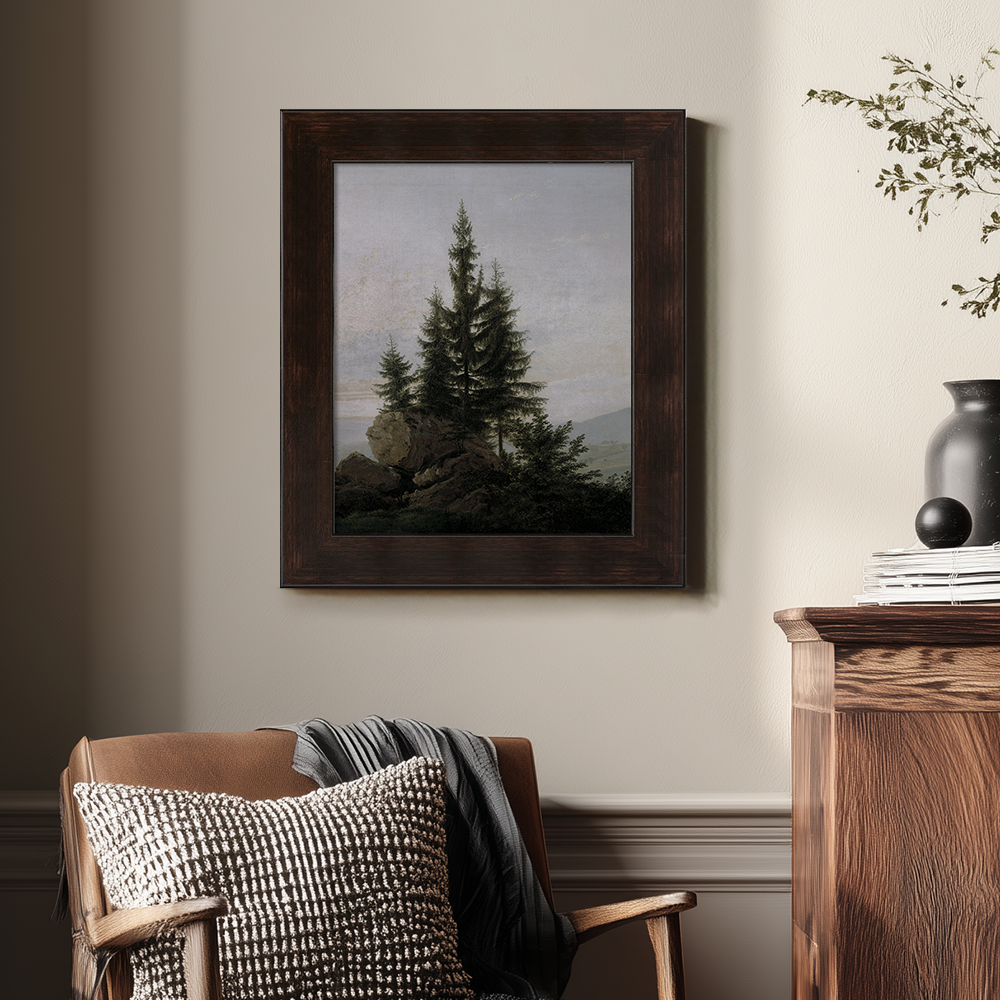 Evergreen Tree On A Rocky Shore 1216-1620-1824