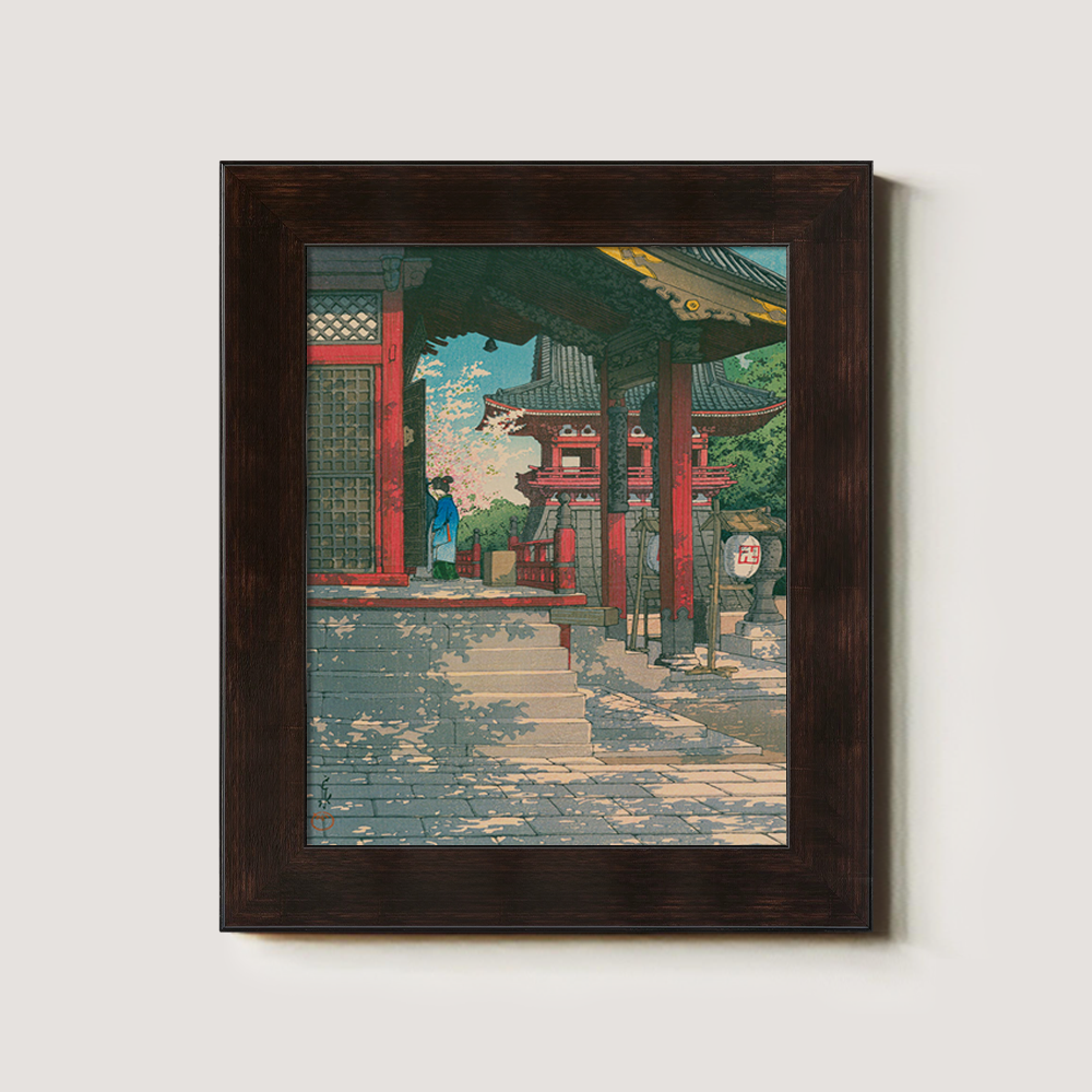 Temple Steps in Spring Bloom