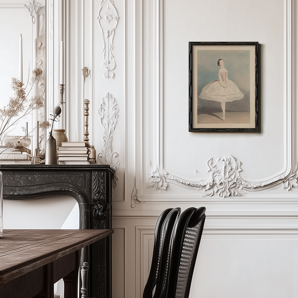 Ethereal Ballerina Watercolor Poise
