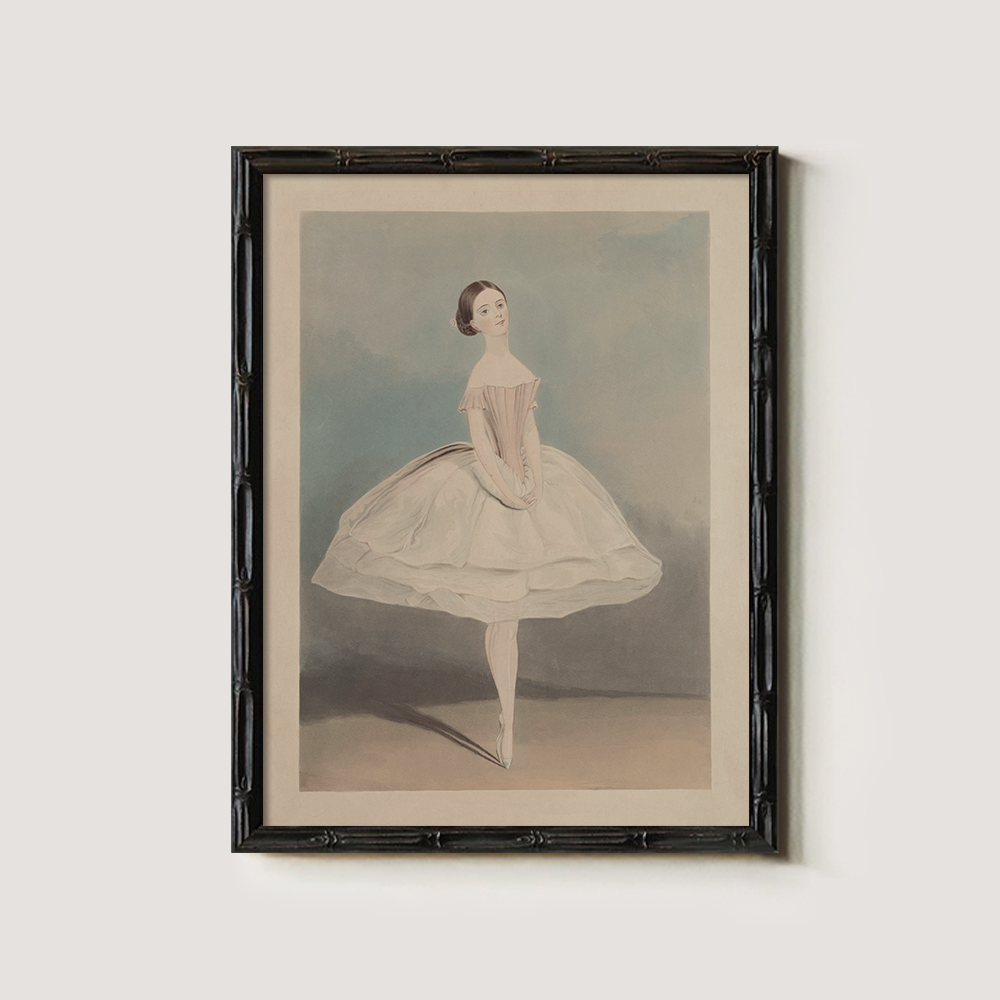 Ethereal Ballerina Watercolor Poise