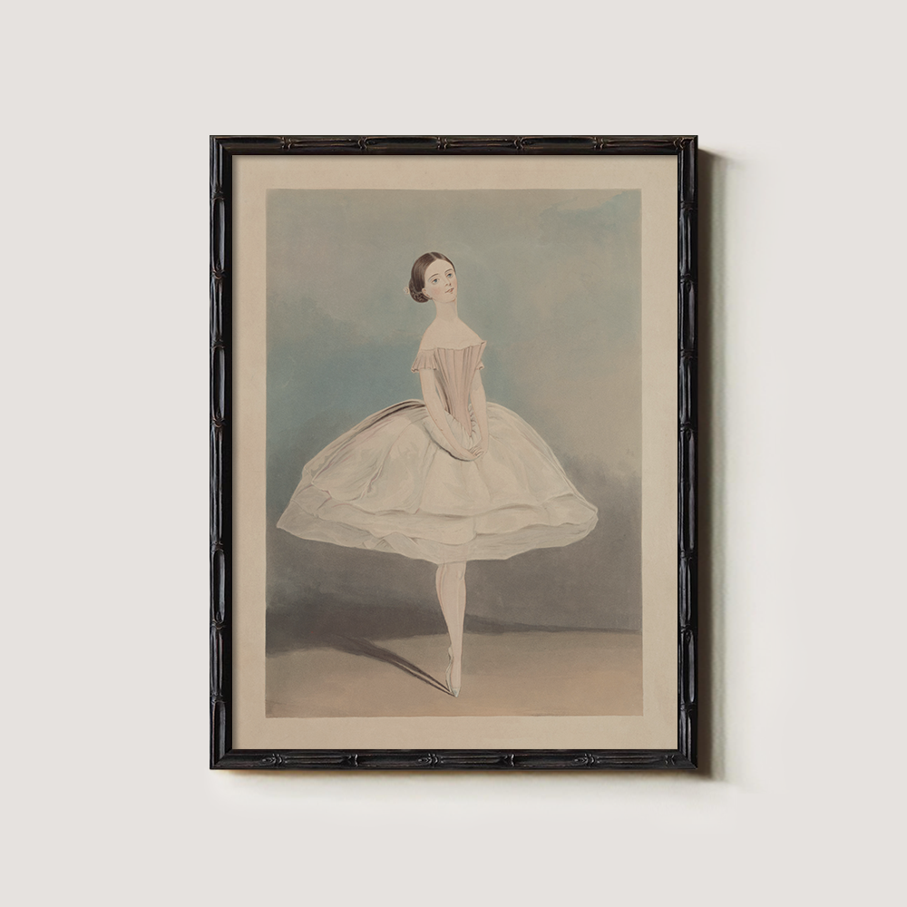 Ethereal Ballerina Watercolor Poise