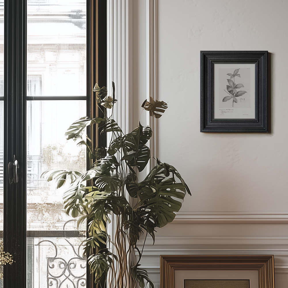 Vintage Randia Aculeata Botanical Etching