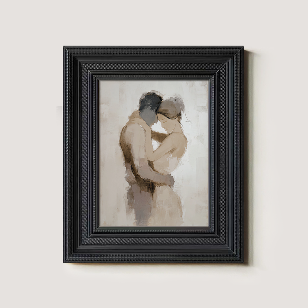 Abstract Study of a Couple Embracing