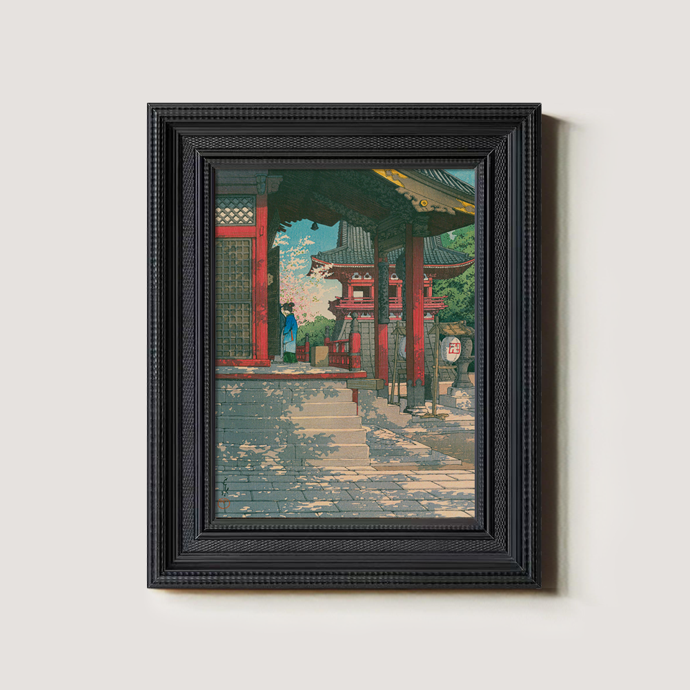 Temple Steps in Spring Bloom