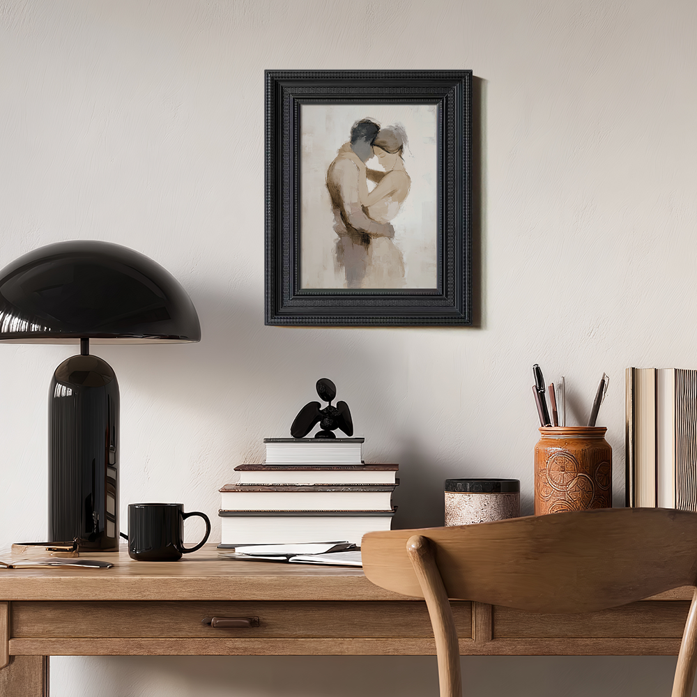 Abstract Study of a Couple Embracing