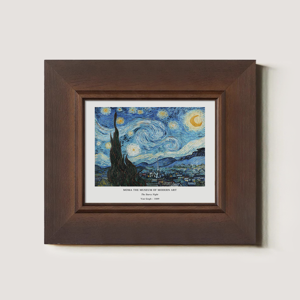 Swirling Starry Nocturne Post-Impressionist Reverie