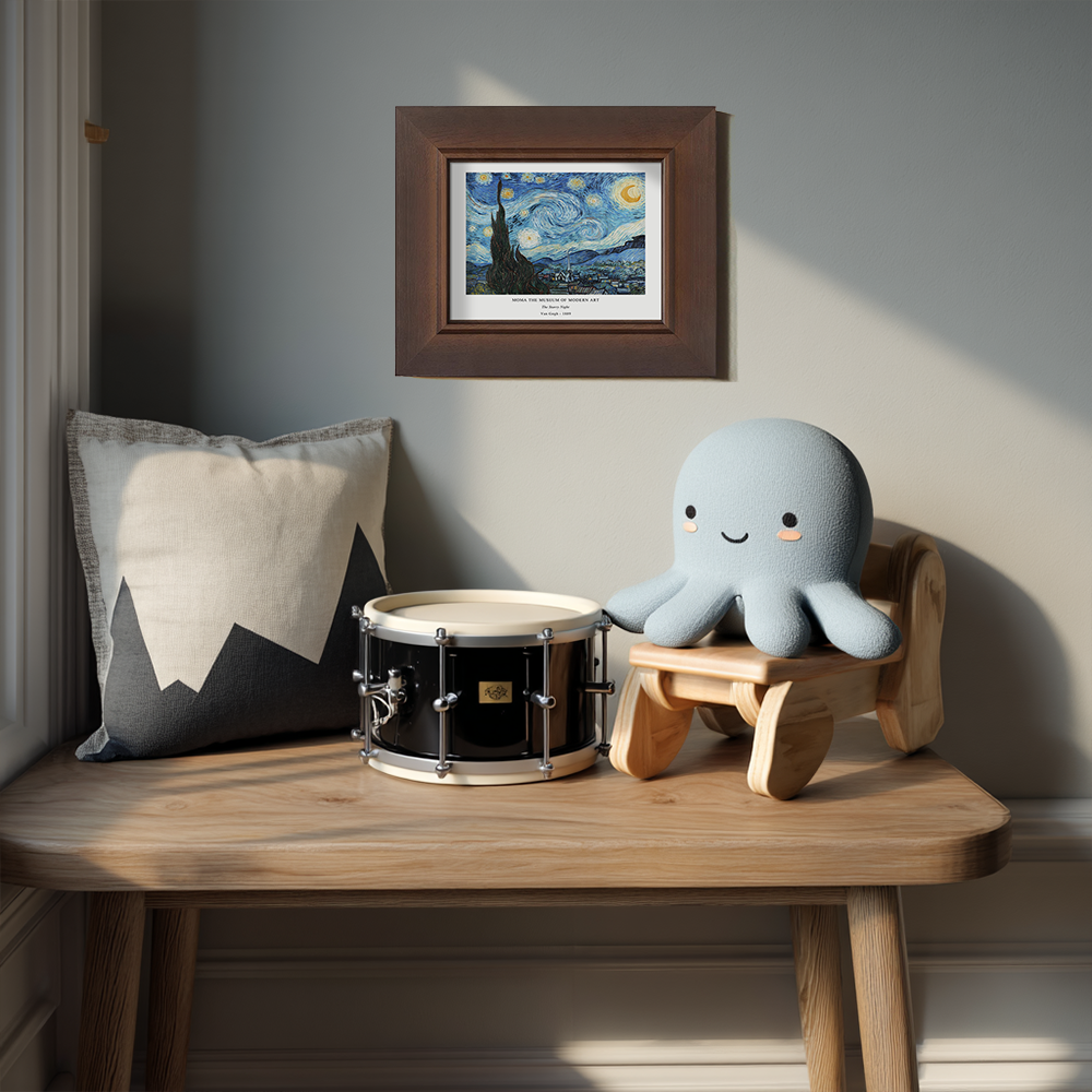 Swirling Starry Nocturne Post-Impressionist Reverie