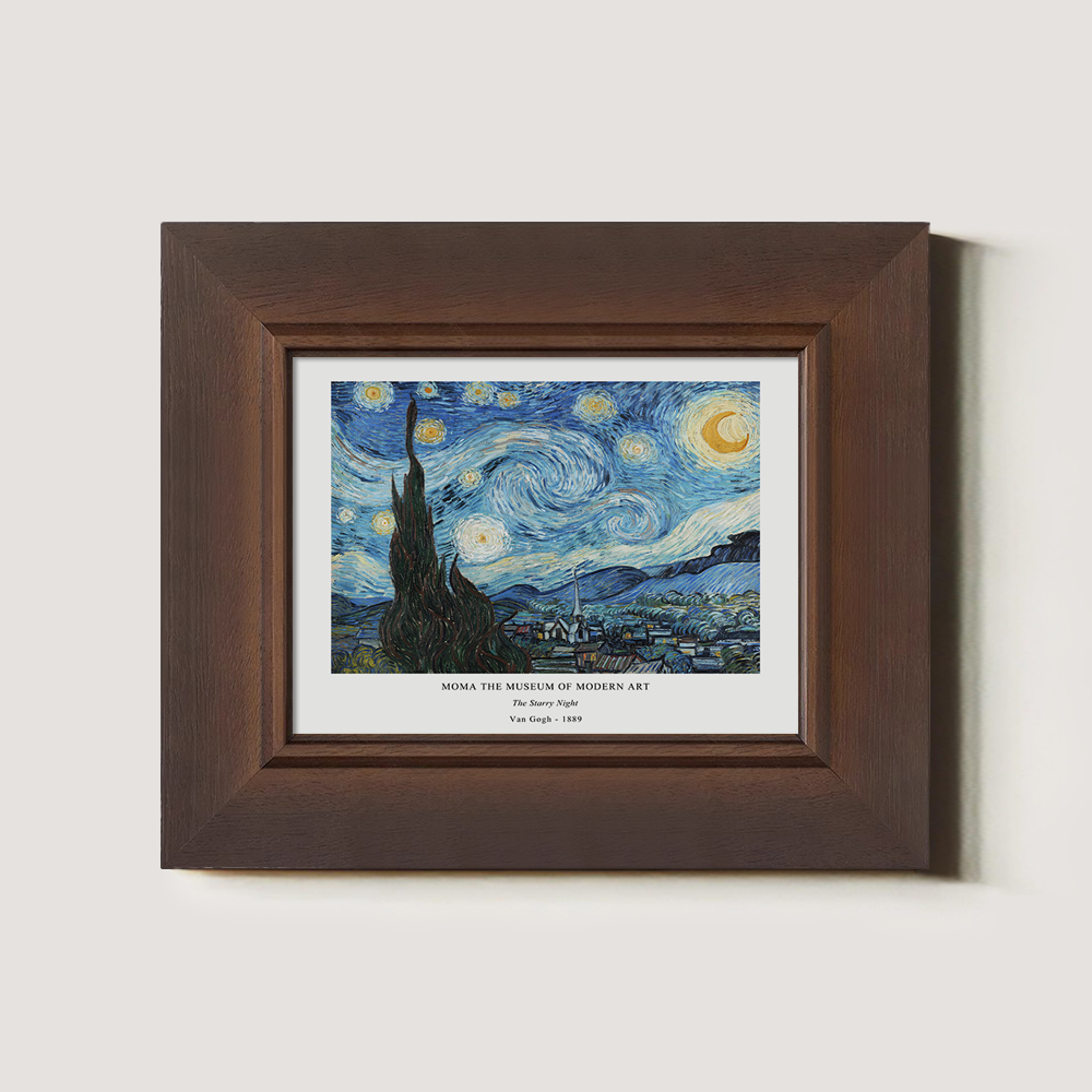 Swirling Starry Nocturne Post-Impressionist Reverie