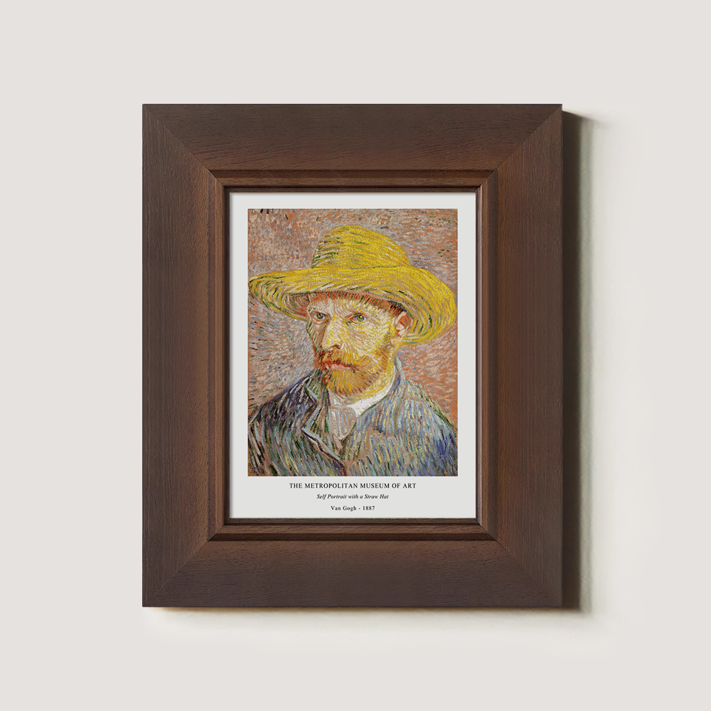 Straw-Hatted Gaze Post-Impressionist Reverie