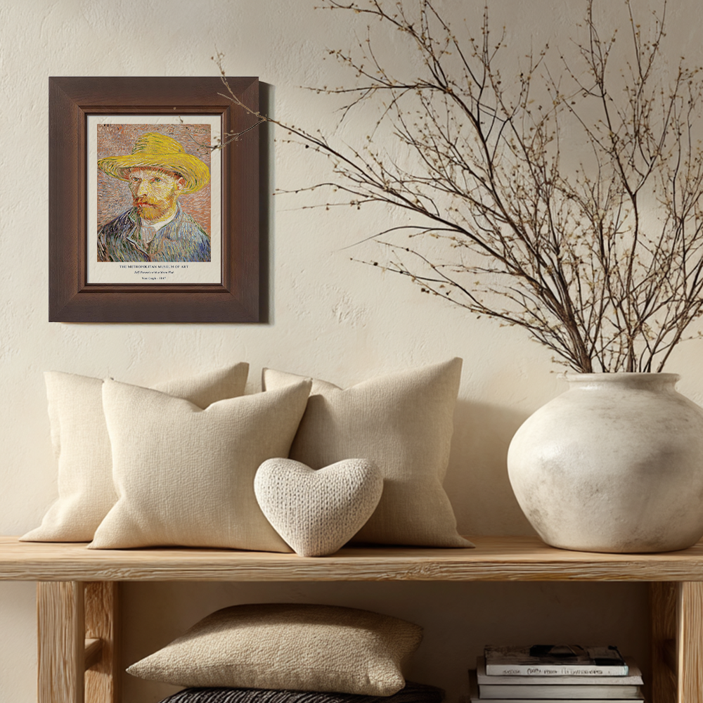 Straw-Hatted Gaze Post-Impressionist Reverie