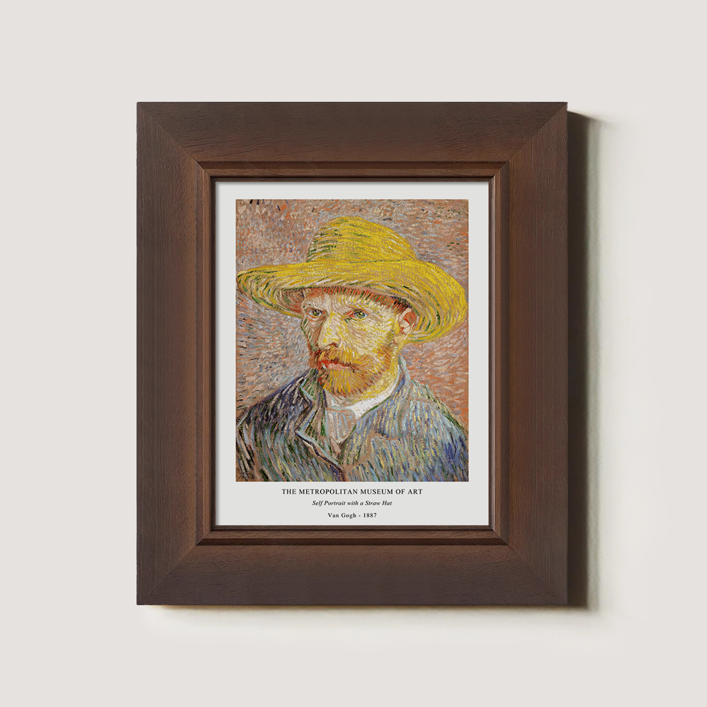 Straw-Hatted Gaze Post-Impressionist Reverie