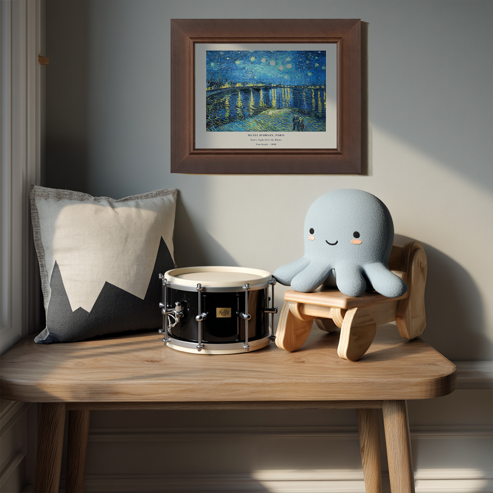 Starry Rhône Reverie Post-Impressionist Nocturne