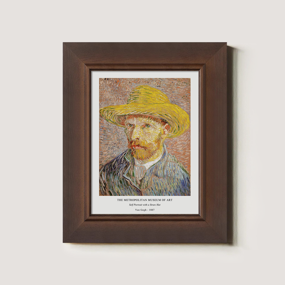 Straw-Hatted Gaze Post-Impressionist Reverie