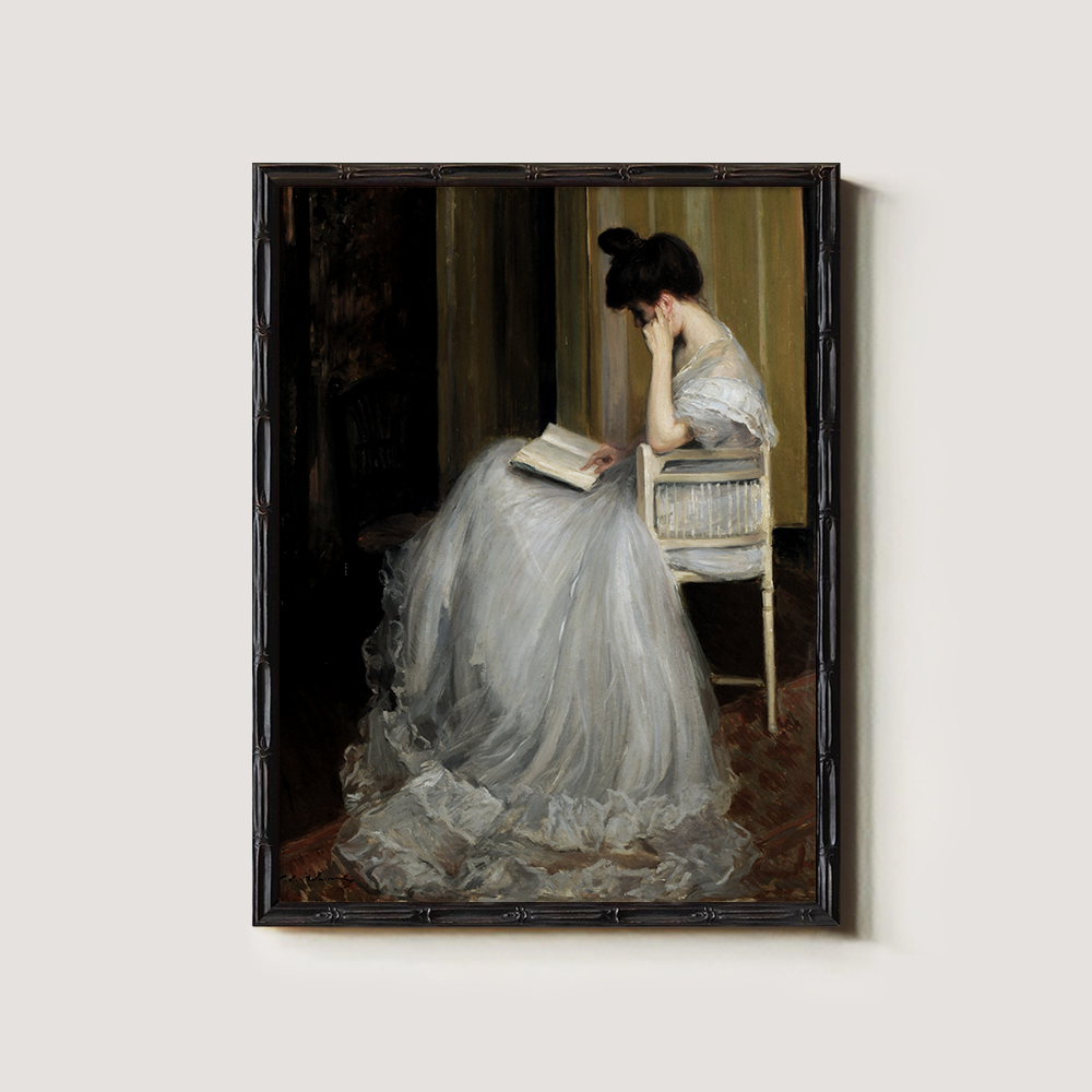 Woman Reading In A Chair