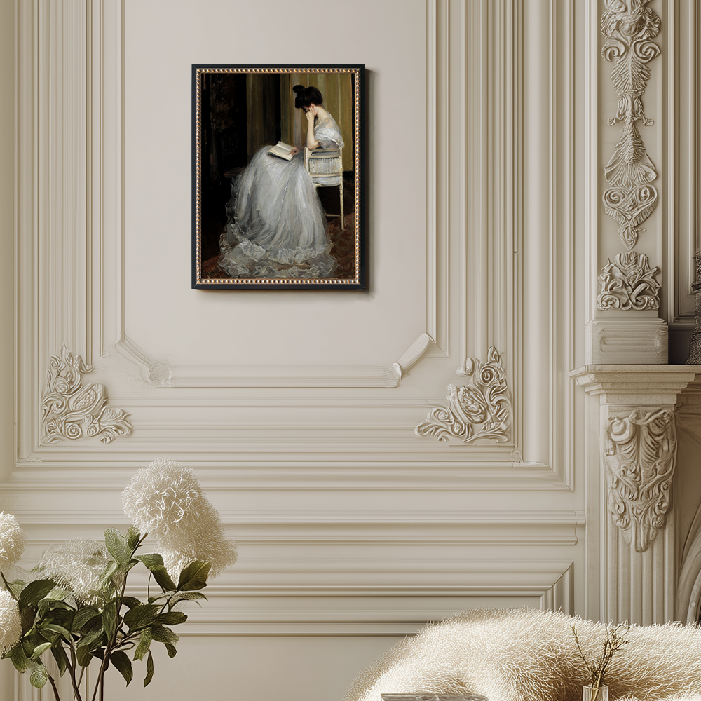 Woman Reading In A Chair