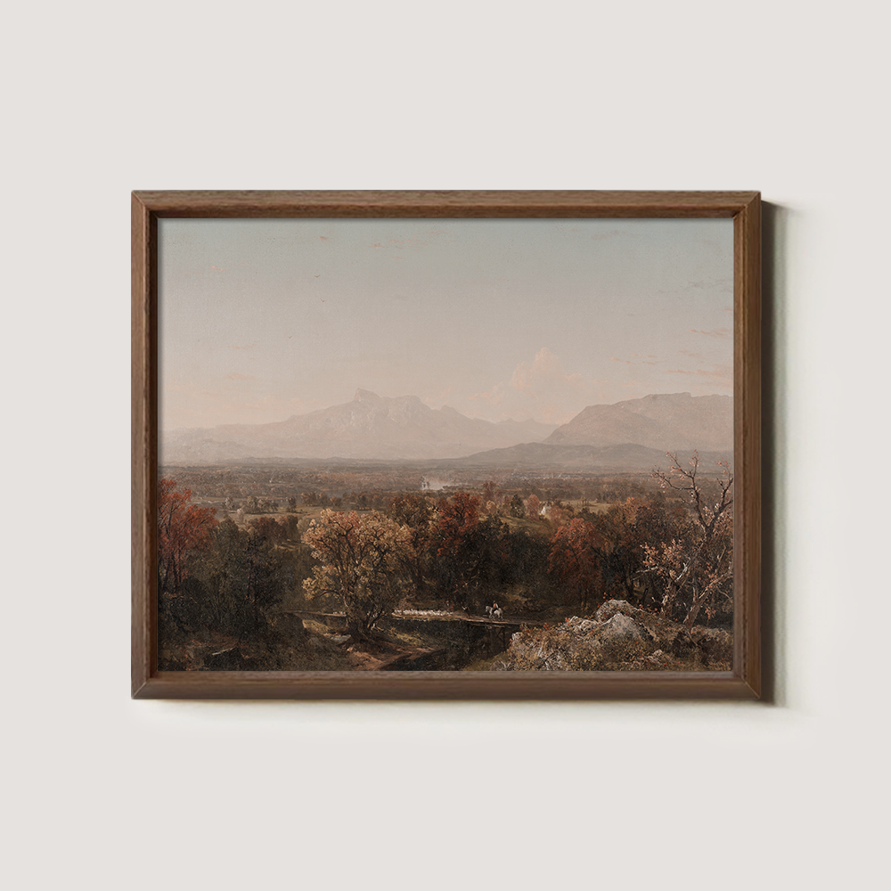 Hazy Autumn Valley Traverse