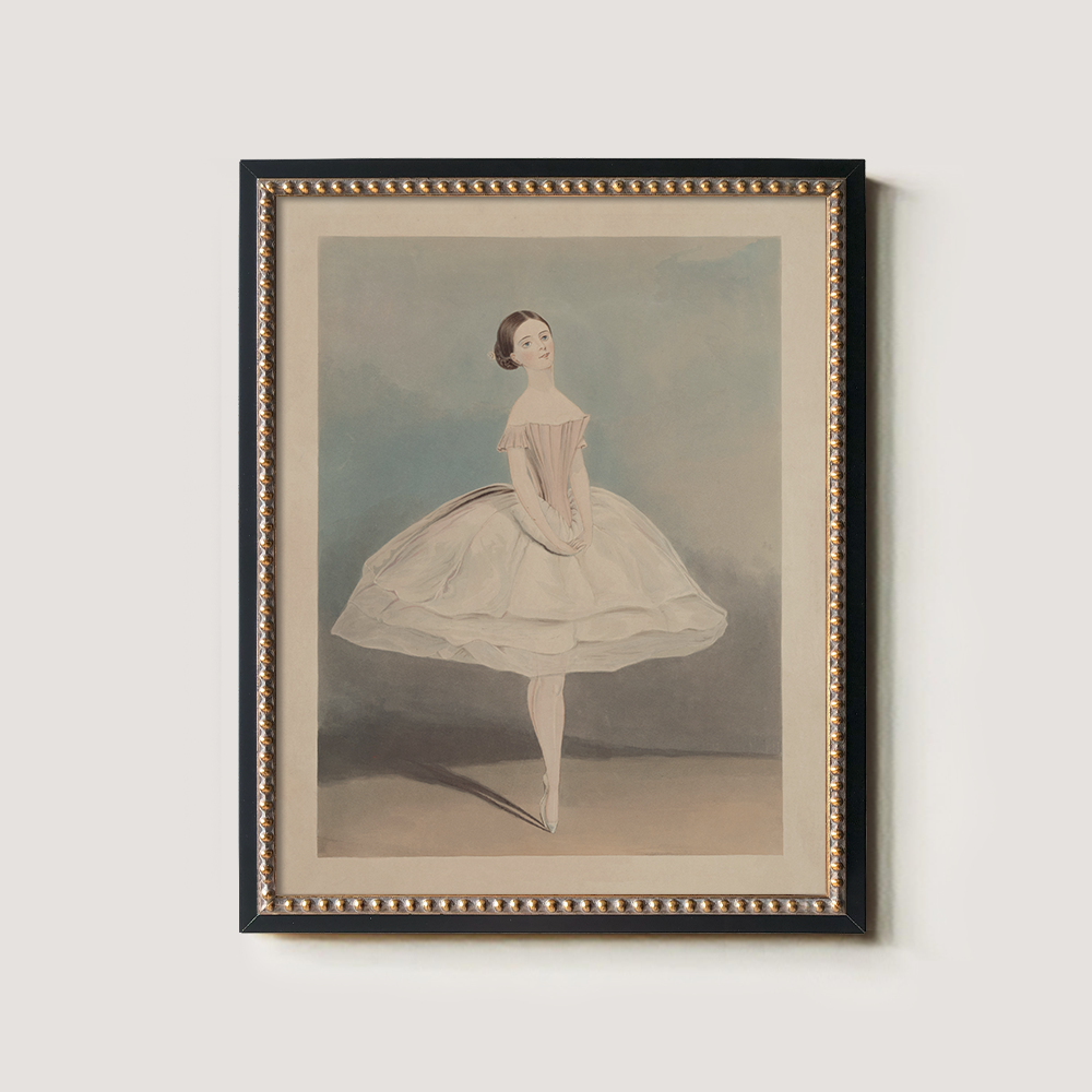 Ethereal Ballerina Watercolor Poise
