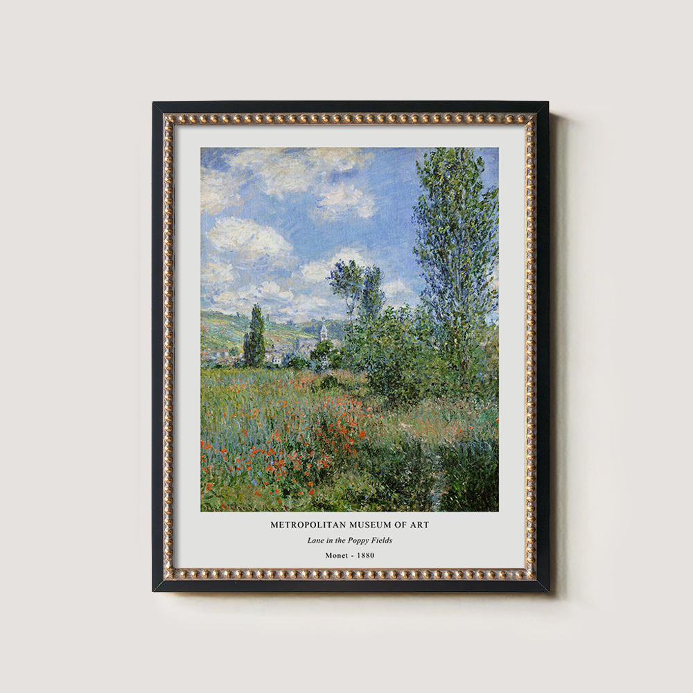 Lane in the Poppy Fields Impressionist Reverie