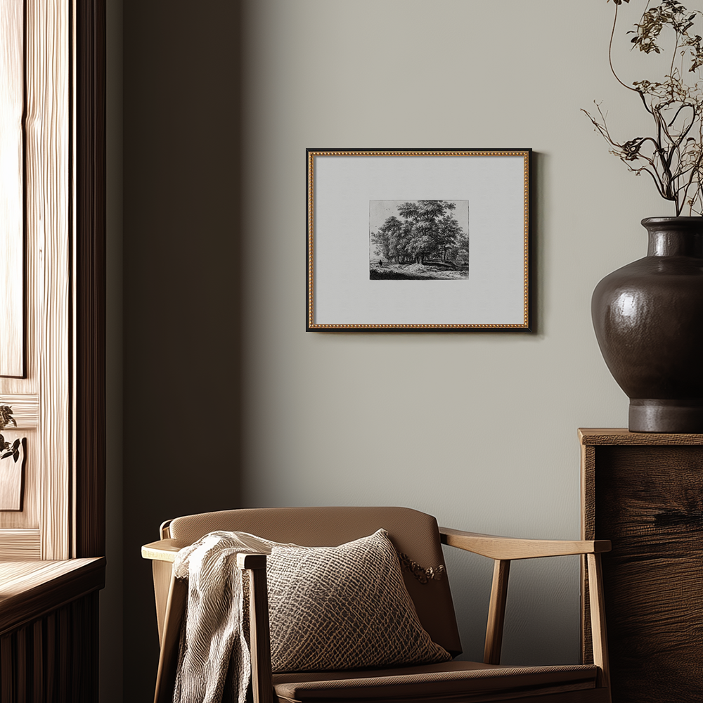 Whispered Grove Path Etching Nocturne