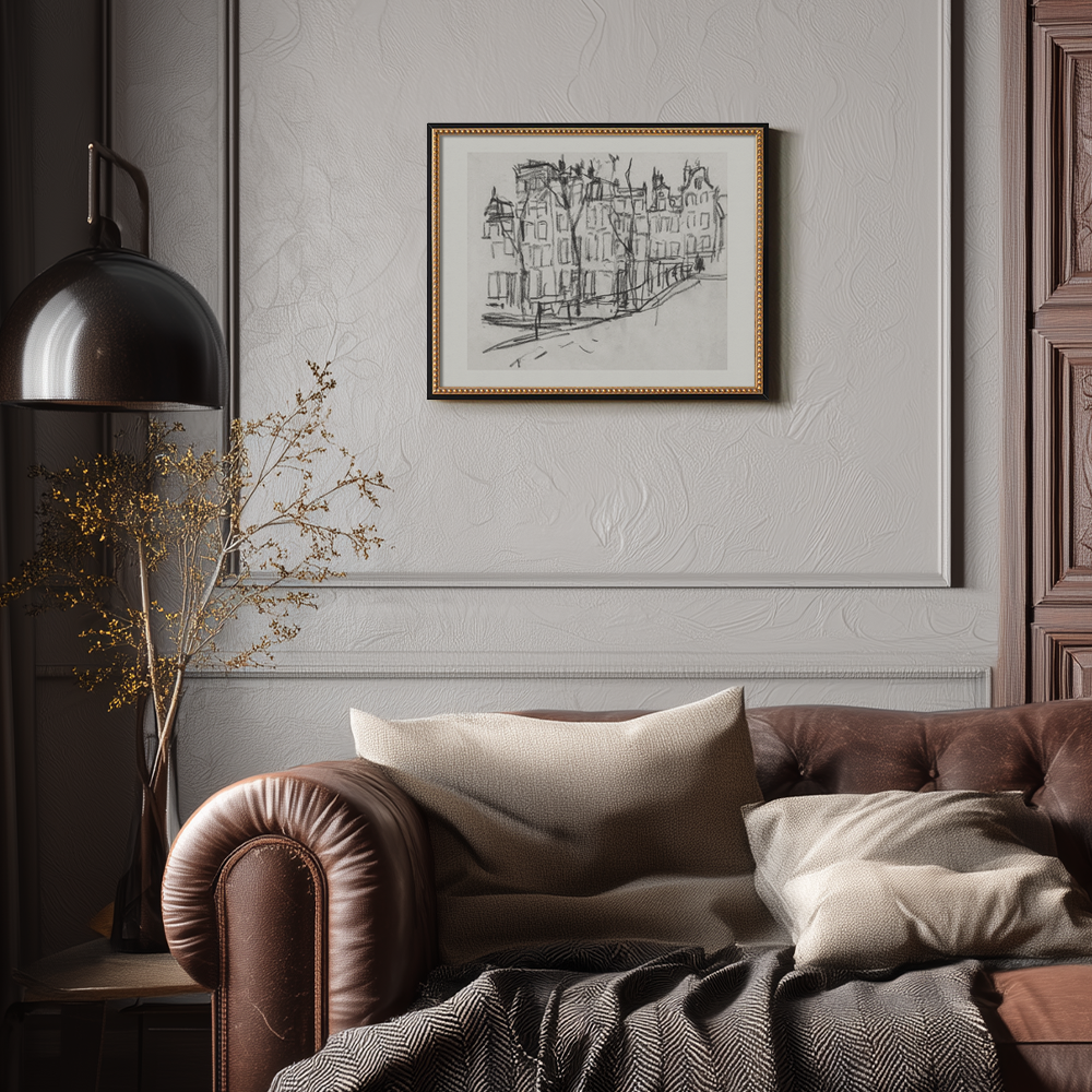 Timeless Amsterdam Gables Ink Vignette