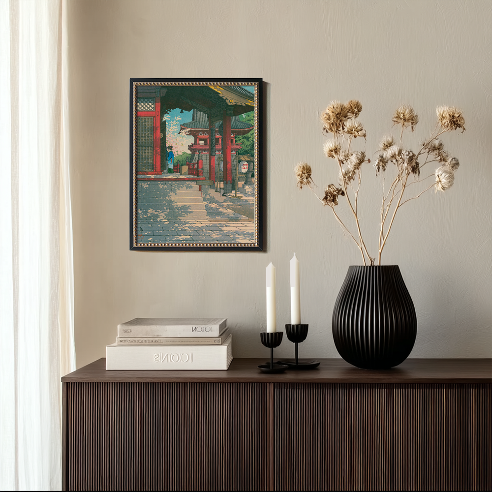 Temple Steps in Spring Bloom