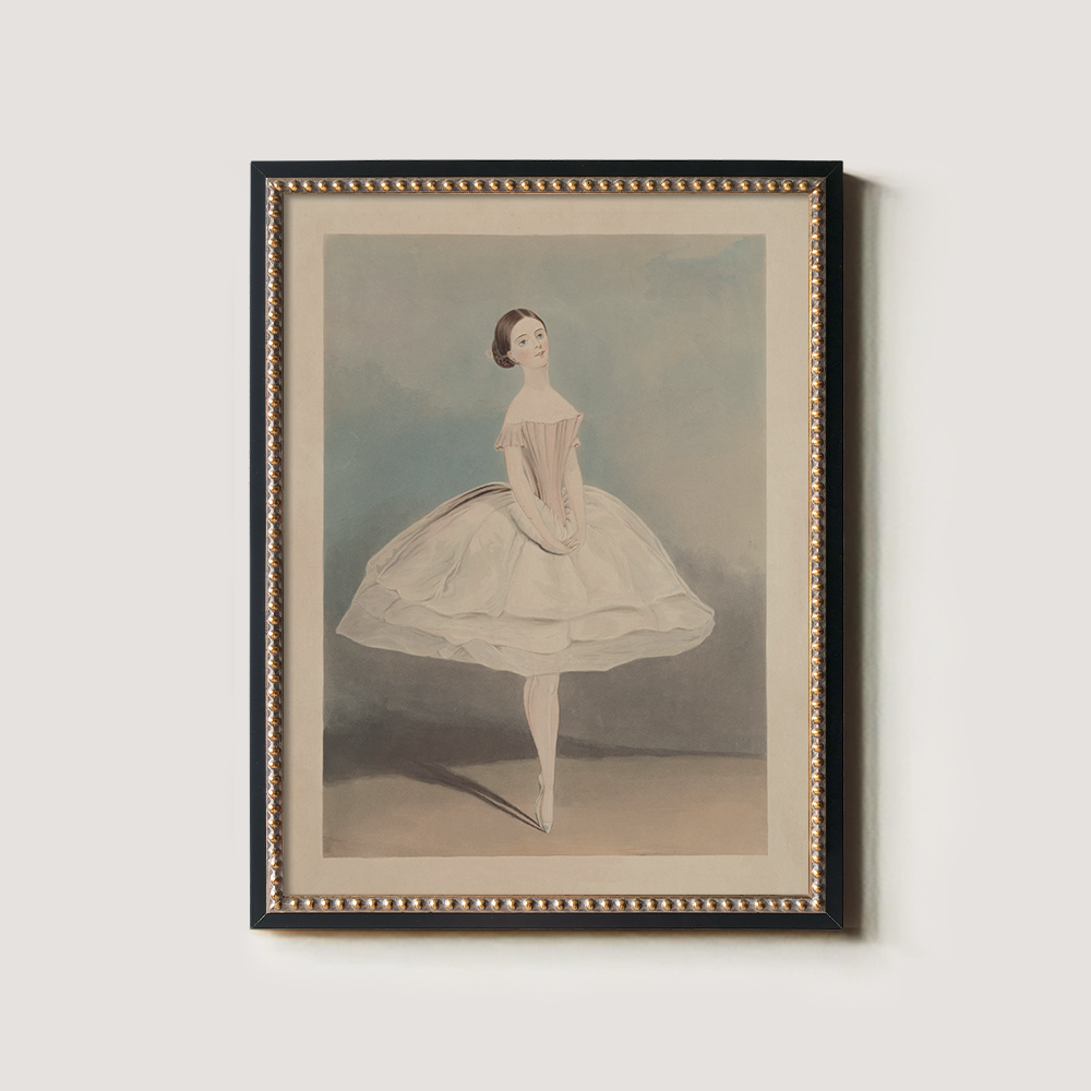 Ethereal Ballerina Watercolor Poise