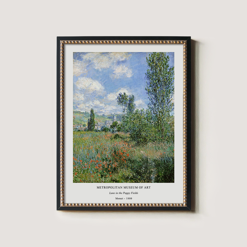 Lane in the Poppy Fields Impressionist Reverie