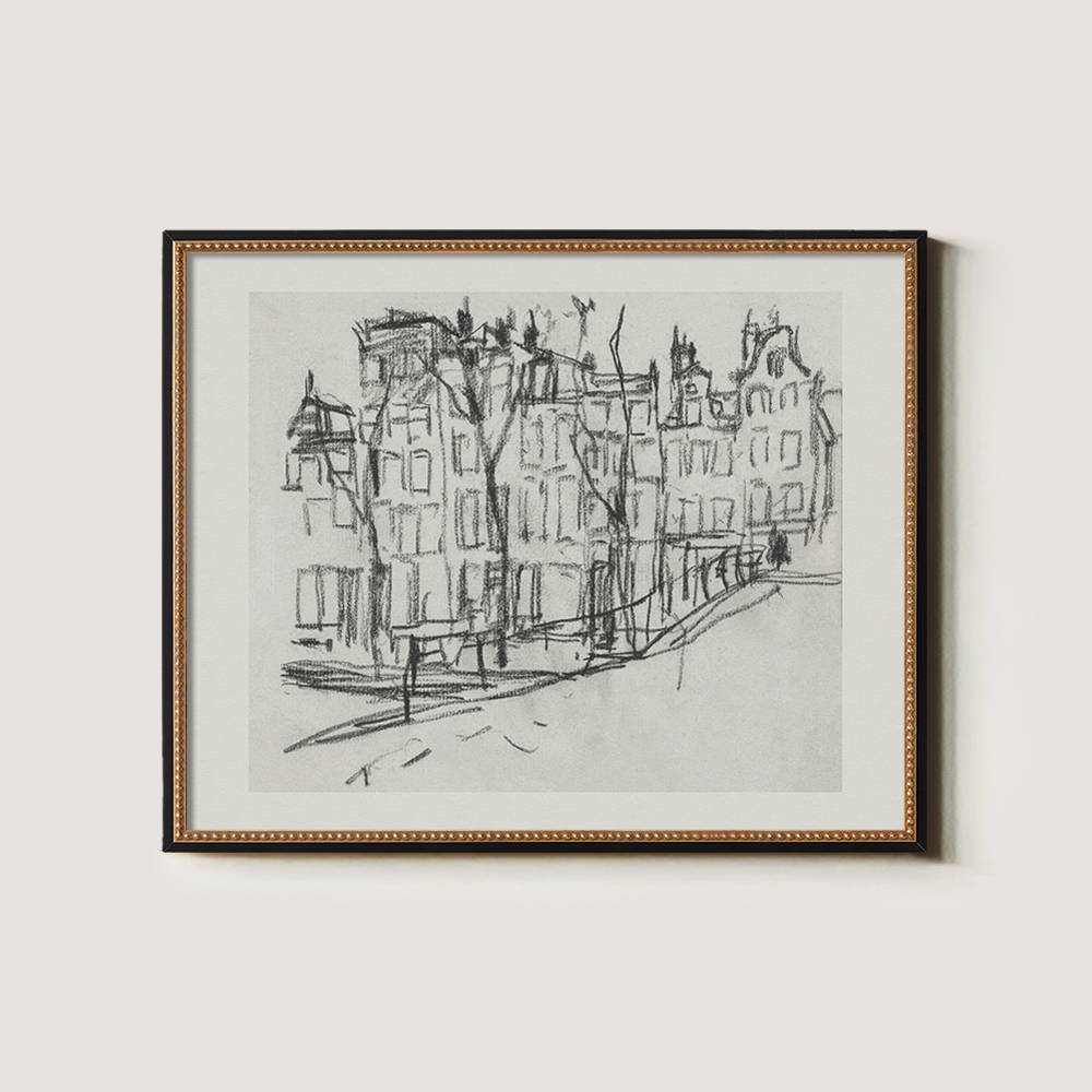 Timeless Amsterdam Gables Ink Vignette