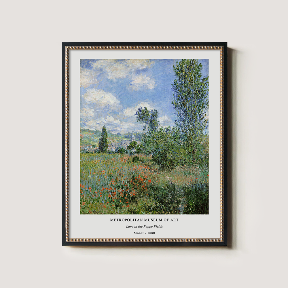 Lane in the Poppy Fields Impressionist Reverie