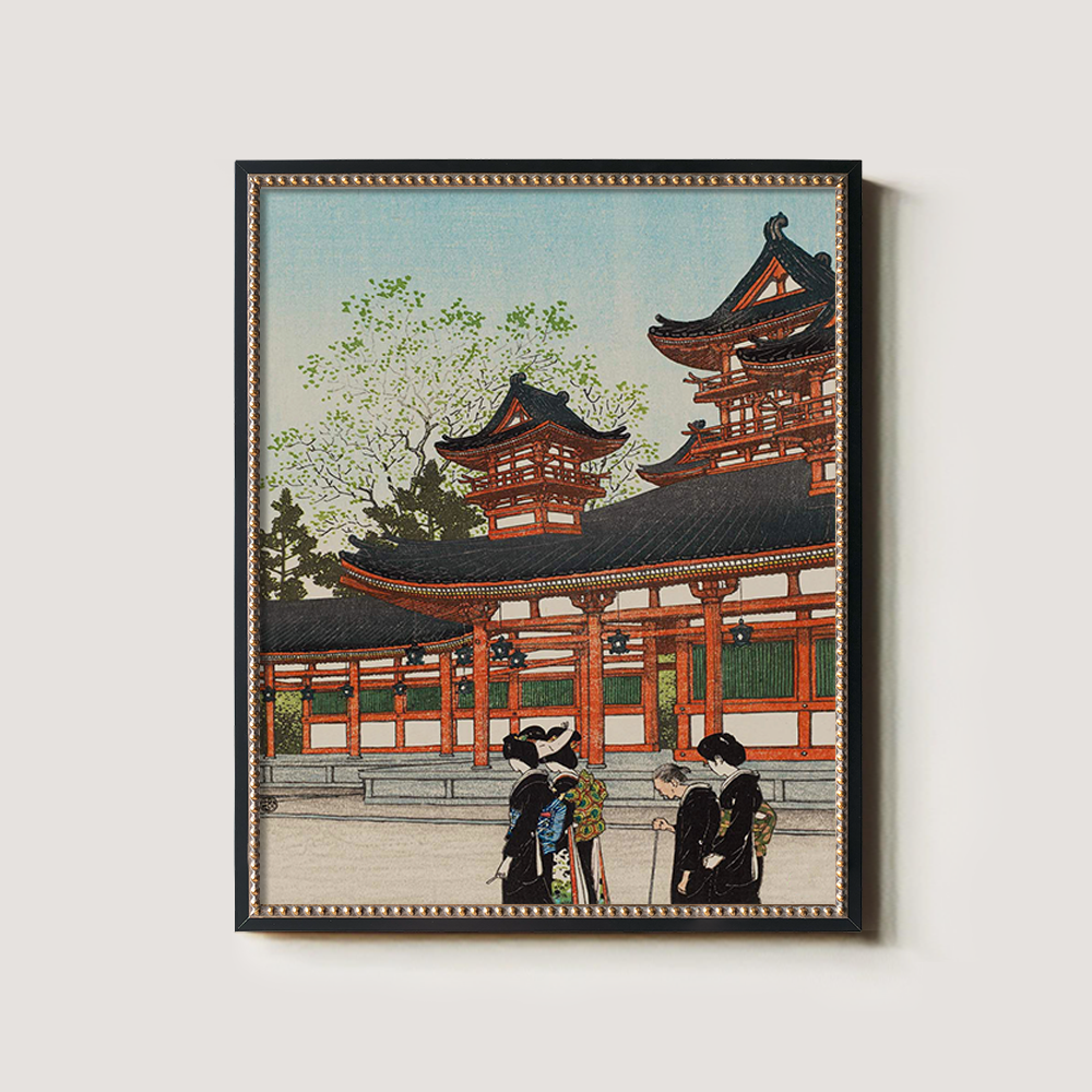 Two Women at Tōdai-ji Temple, Nara