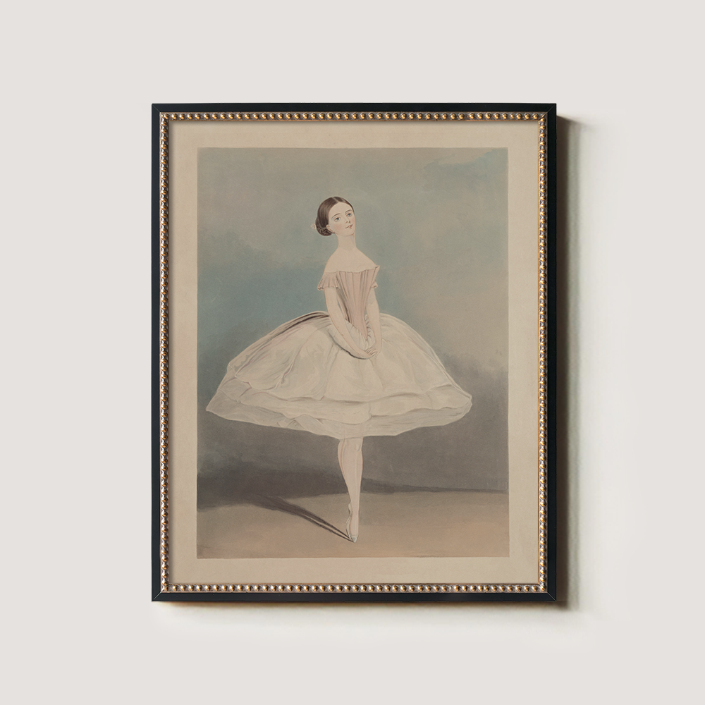 Ethereal Ballerina Watercolor Poise