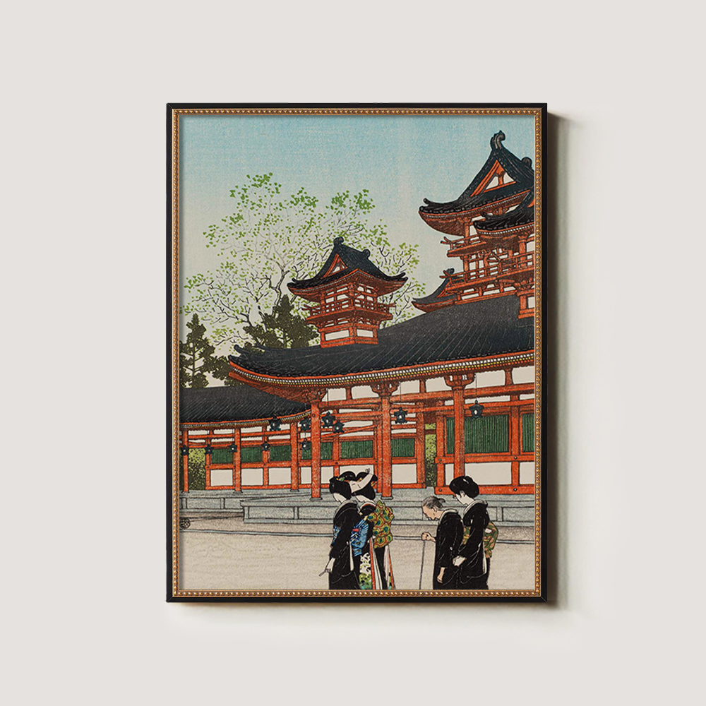 Two Women at Tōdai-ji Temple, Nara