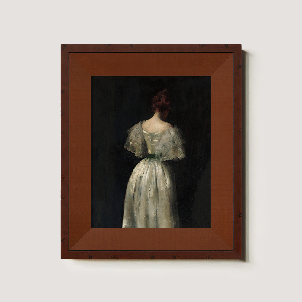 Background Art of a Woman in a Beautiful Dress