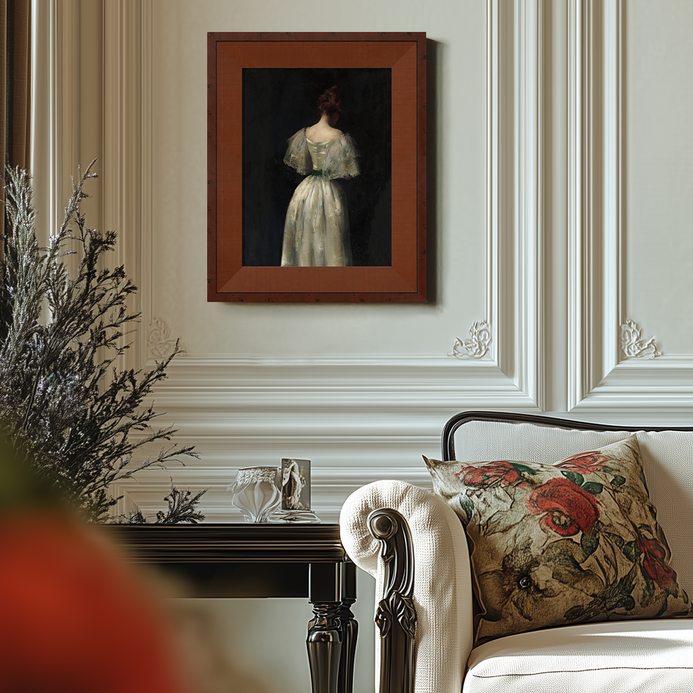 Background Art of a Woman in a Beautiful Dress