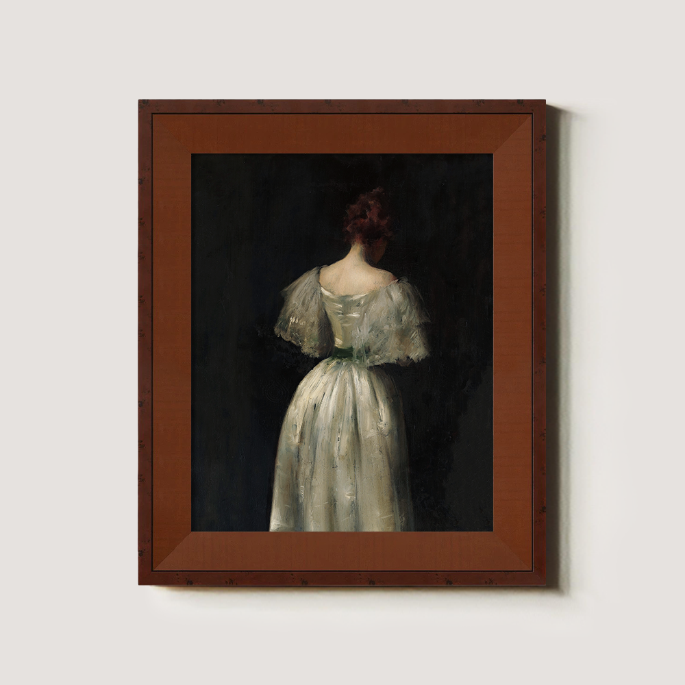 Background Art of a Woman in a Beautiful Dress