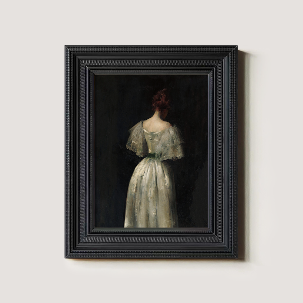 Background Art of a Woman in a Beautiful Dress