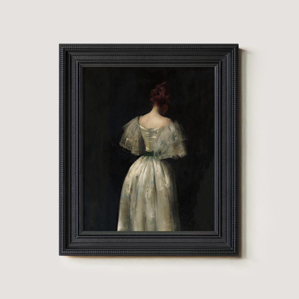 Background Art of a Woman in a Beautiful Dress