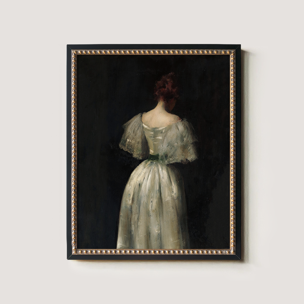 Background Art of a Woman in a Beautiful Dress