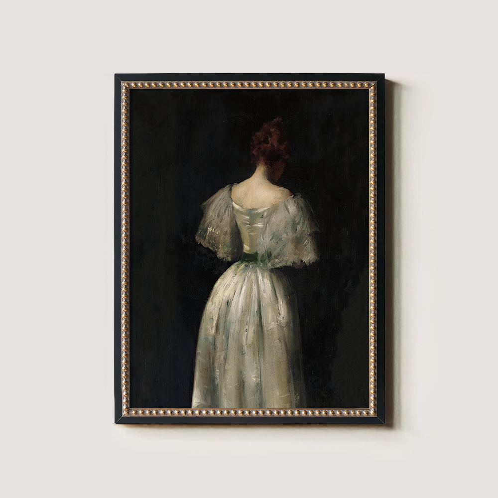Background Art of a Woman in a Beautiful Dress