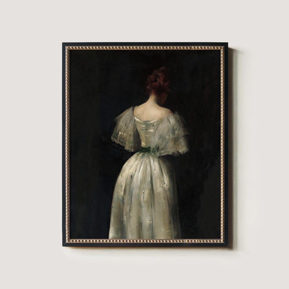 Background Art of a Woman in a Beautiful Dress