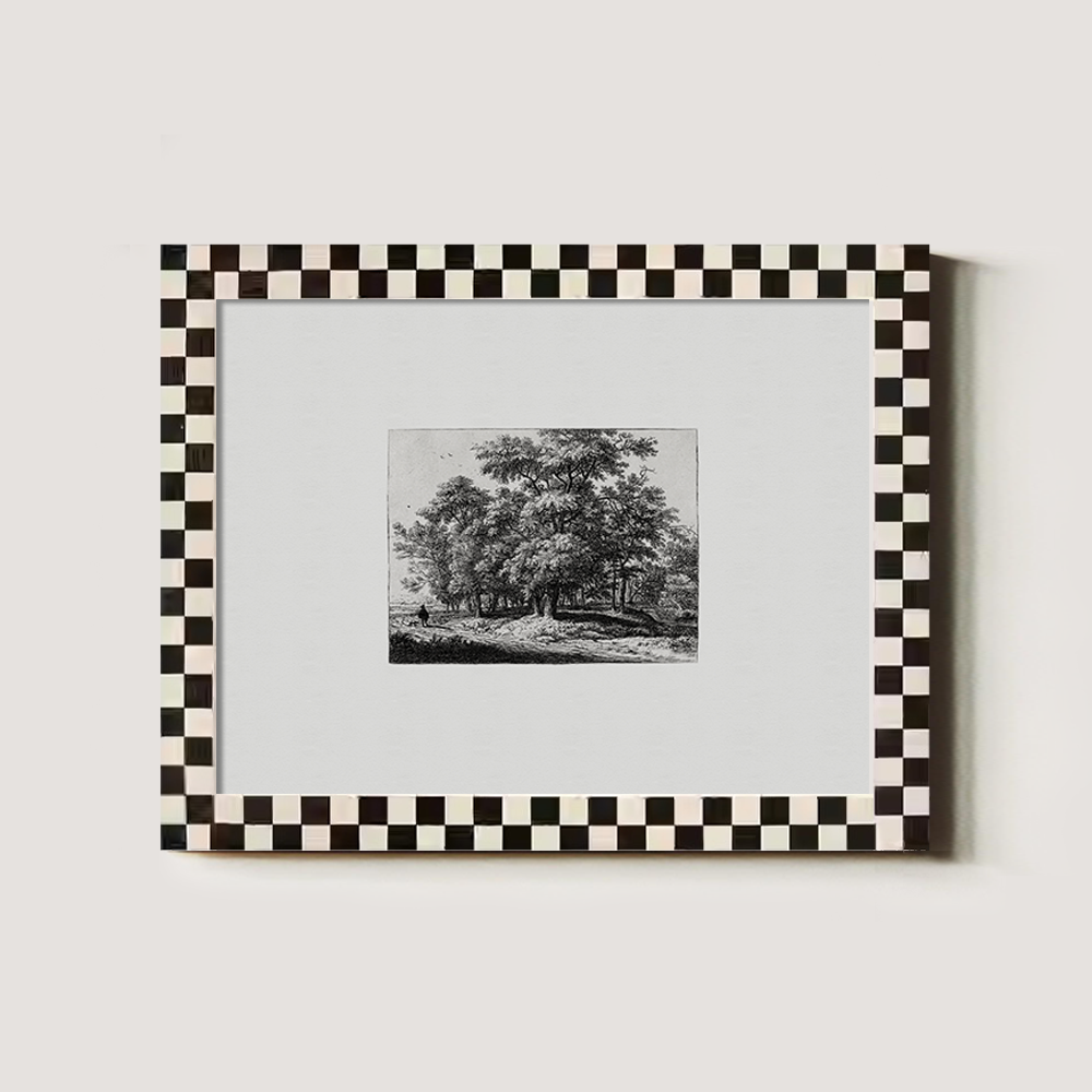 Whispered Grove Path Etching Nocturne