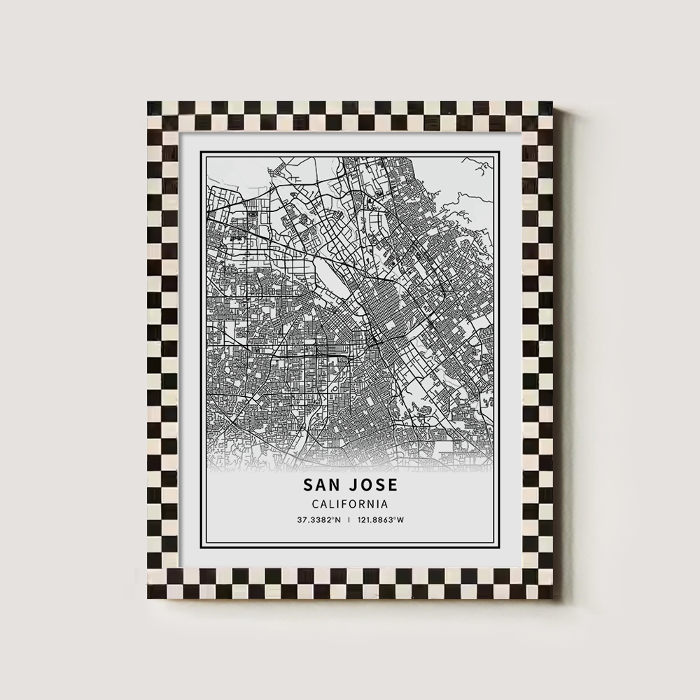 Minimalist San Jose City Map Line Art Print