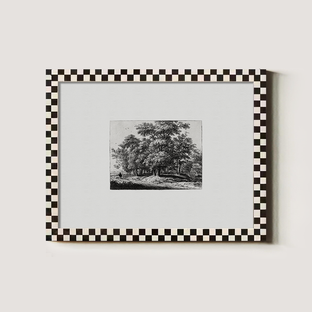 Whispered Grove Path Etching Nocturne