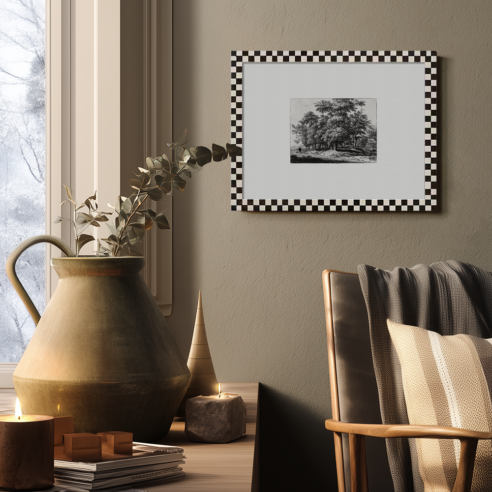 Whispered Grove Path Etching Nocturne